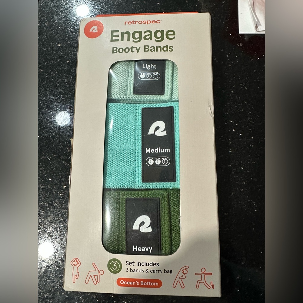 Engage Booty Bands Resistance Band Set for Working Out & Exercise NEW